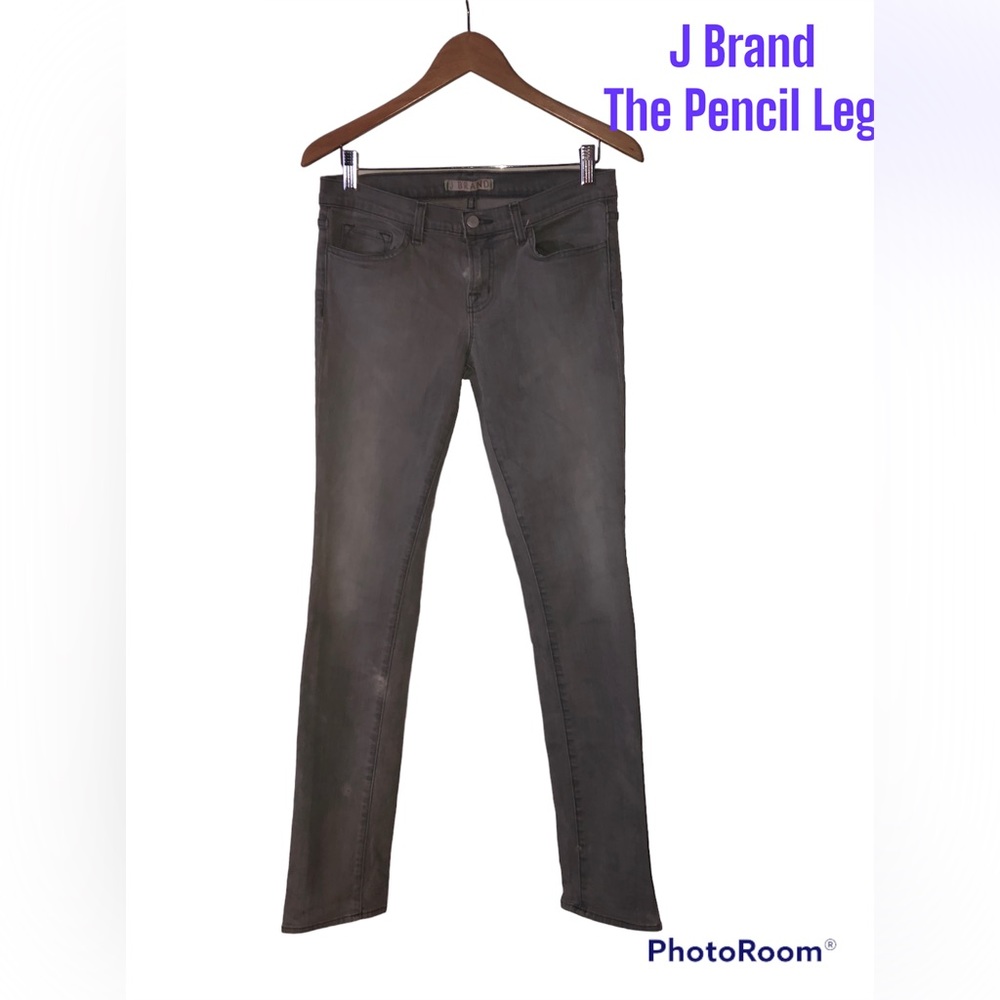 Rock-star sexy and skinny, distressed J-brand jeans.
